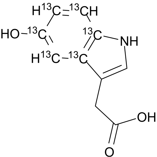 5-Hydroxyindole-3-acetic acid-13C6 2733322-34-2